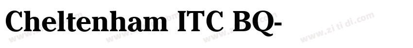 Cheltenham ITC BQ字体转换